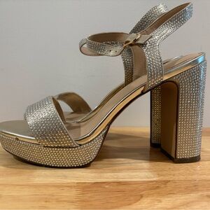 Sparkly Champagne Heels